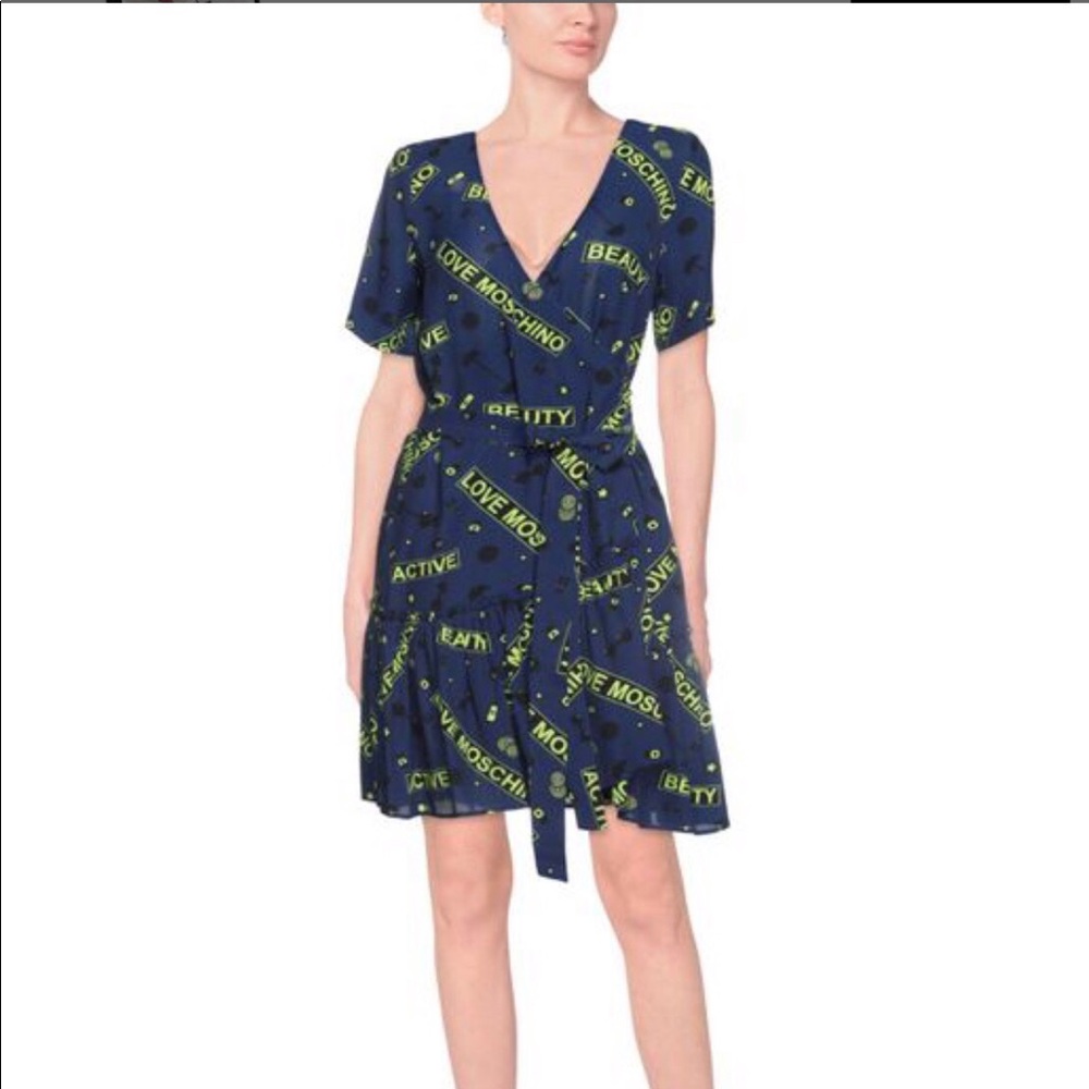 Love Moschino Mini Blue Brand New Dress